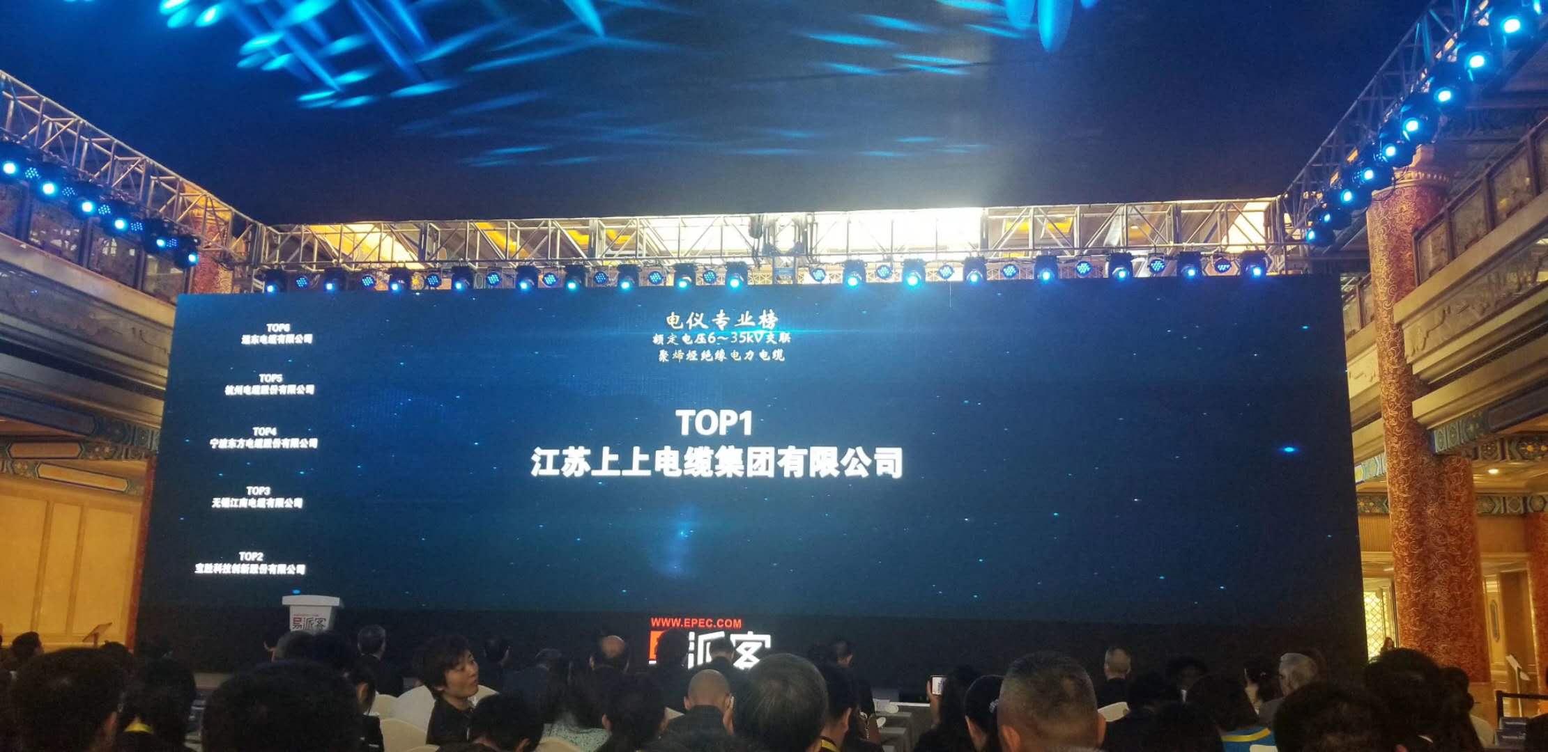 中石化易派客产品评价数据榜宣布，兴发娱乐电缆再登榜首